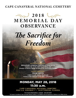 Cape Canaveral N.C. Memorial Day observance