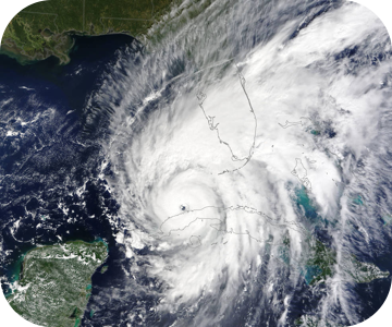 Hurricane Ian as captured by the MODIS instrument