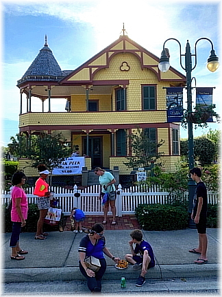 The historic Pritchard House during a Downtown Titusville Street Party.