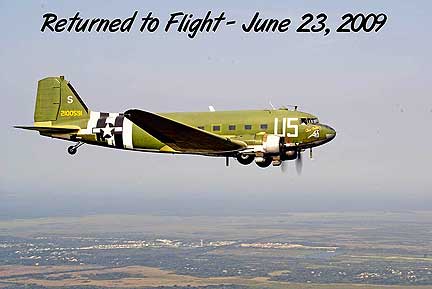 The C-47 Tico Belle has returned to flight
