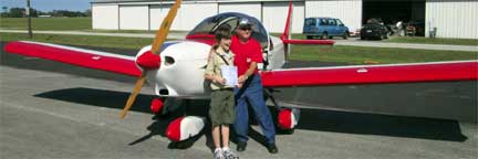 Young Eagle flight Dunn Airpark October, 2012