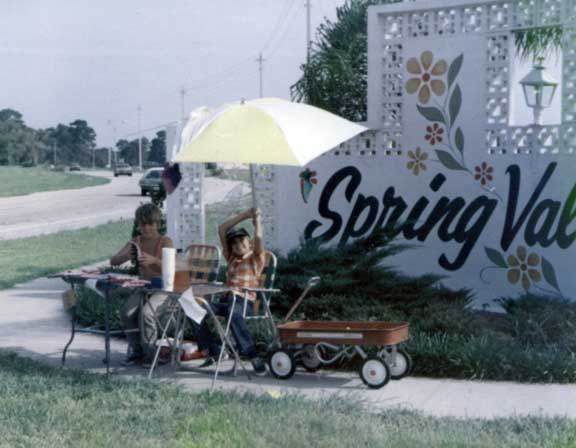 Lemonade for sale at Barna and Autumn in Spring Valley, Titusville, FL.