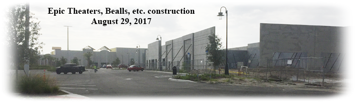 Construction of the Epic Theater, Bealls & more buildings 8/29/17