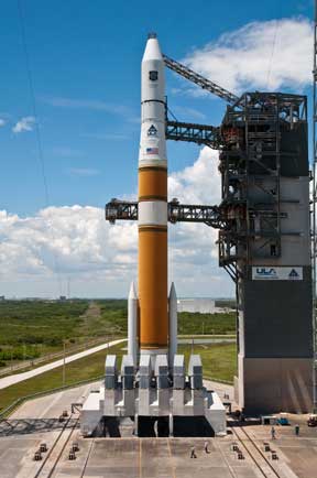 Delta IV with the Air Force's Global Positioning System IIF SV-1 satellite