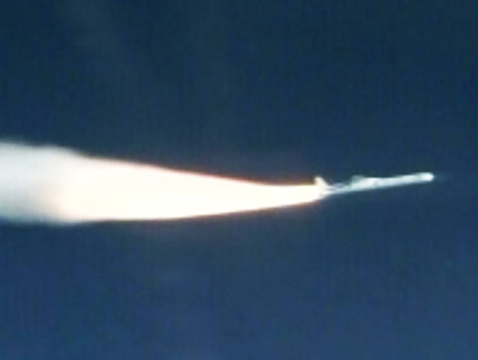 Ignition of the rocket carrying CYGNSS satellites.