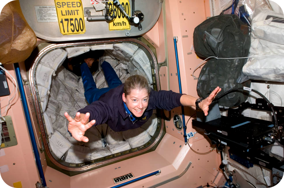 Pam Melroy in 2007, when she was serving as an astronaut and mission commander