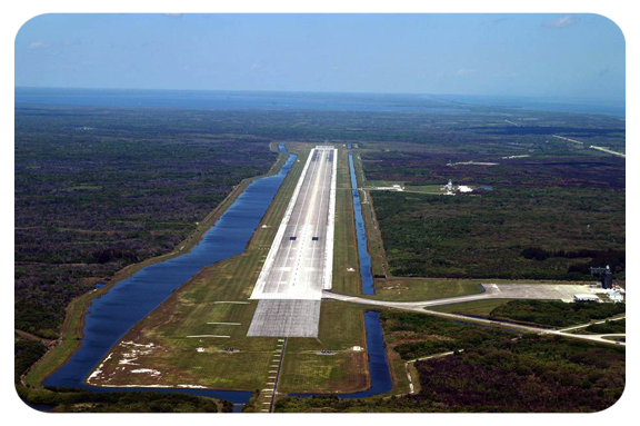 Runway at the Kennedy Space Center, Titusville, FL