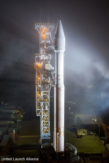 ULA Atlas V rocket at Vandenberg AFB.