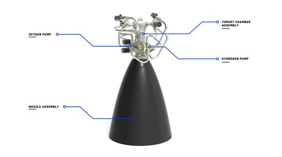 BE-7 Engine drawing