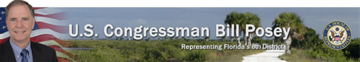 US Congressman Bill Posey, Florida 8th District