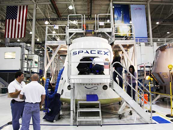 SpaceX's Dragon crew cabin tests. 1