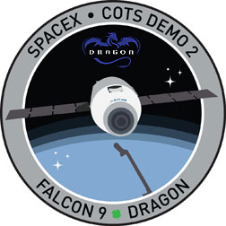 SpaceX's Mission patch for COTS 2 mission.