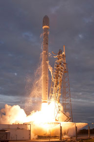 SpaceX's Falcon 9 launches Thaicom 6 satellite.