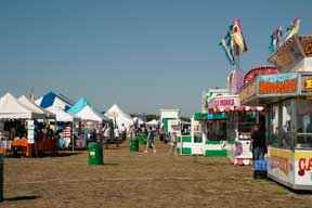 Great variety of food vendors.