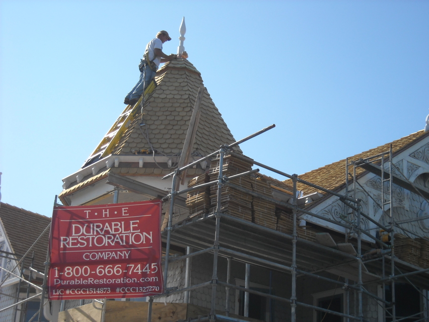 Installing the turret finial Installing the turret finial