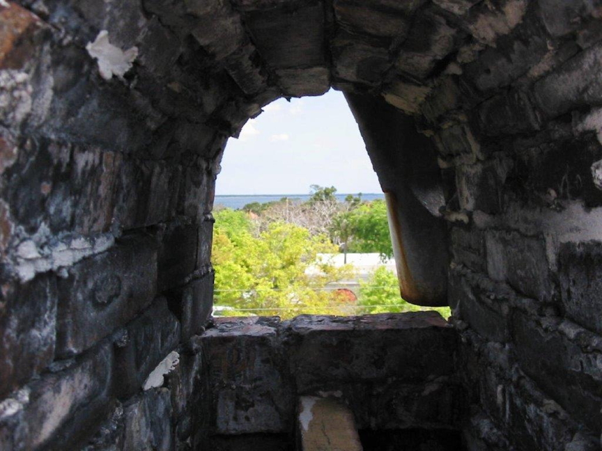North side chimney inside dome cap North side chimney inside dome cap