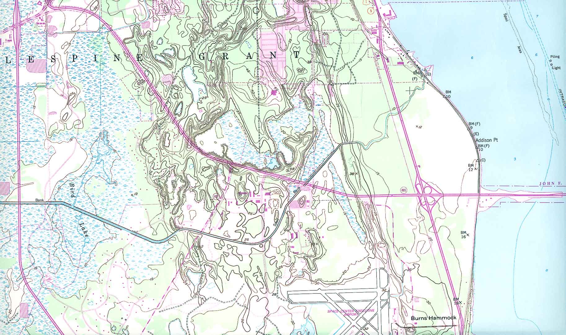 Topographical map of Enchanted Forest