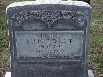 Headstone: Wager