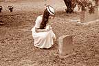 The Face Behind the Veil - at the gravesite
