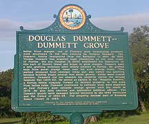 Dummett Grove historic marker
