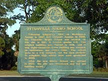 Titusville Negro School-Marker
