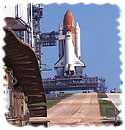 Kennedy Space Center - Shuttle on launch pad.