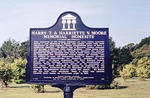 State of Florida marker for the Moore Homesite.