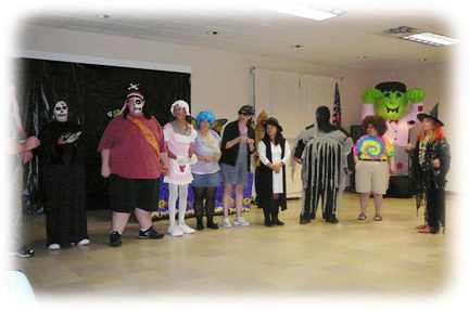 Halloween party for folks with disabilities.