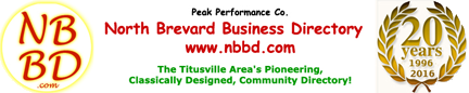 To the North Brevard Business & Community Directory homepage.