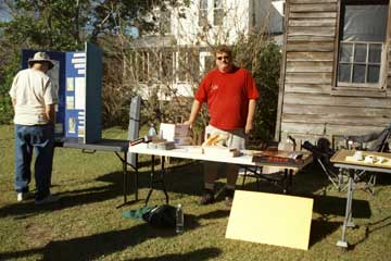 Archaeology Month display at the Sams Site