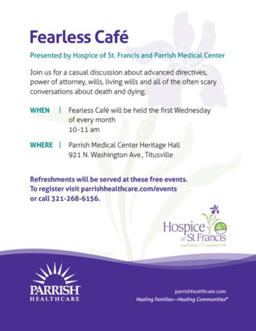 Fearless Cafe discusses adcance directives etc.