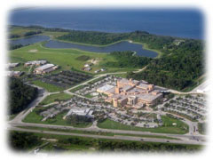 Parrish Medical Center in Titusville - from the air.